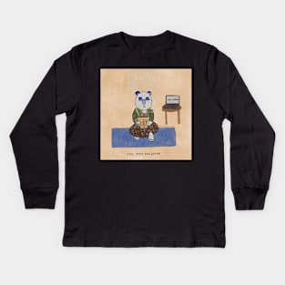 zen bear Kids Long Sleeve T-Shirt